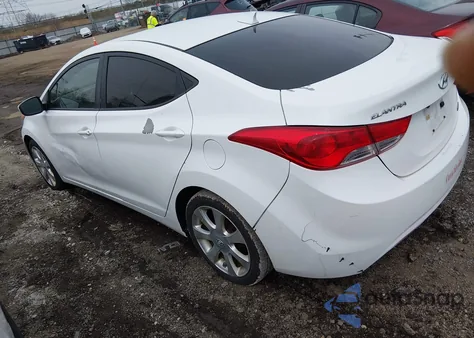 2012 Hyundai Elantra Limited из США, поврежденный, VIN 5NPDH4AE7CH097717